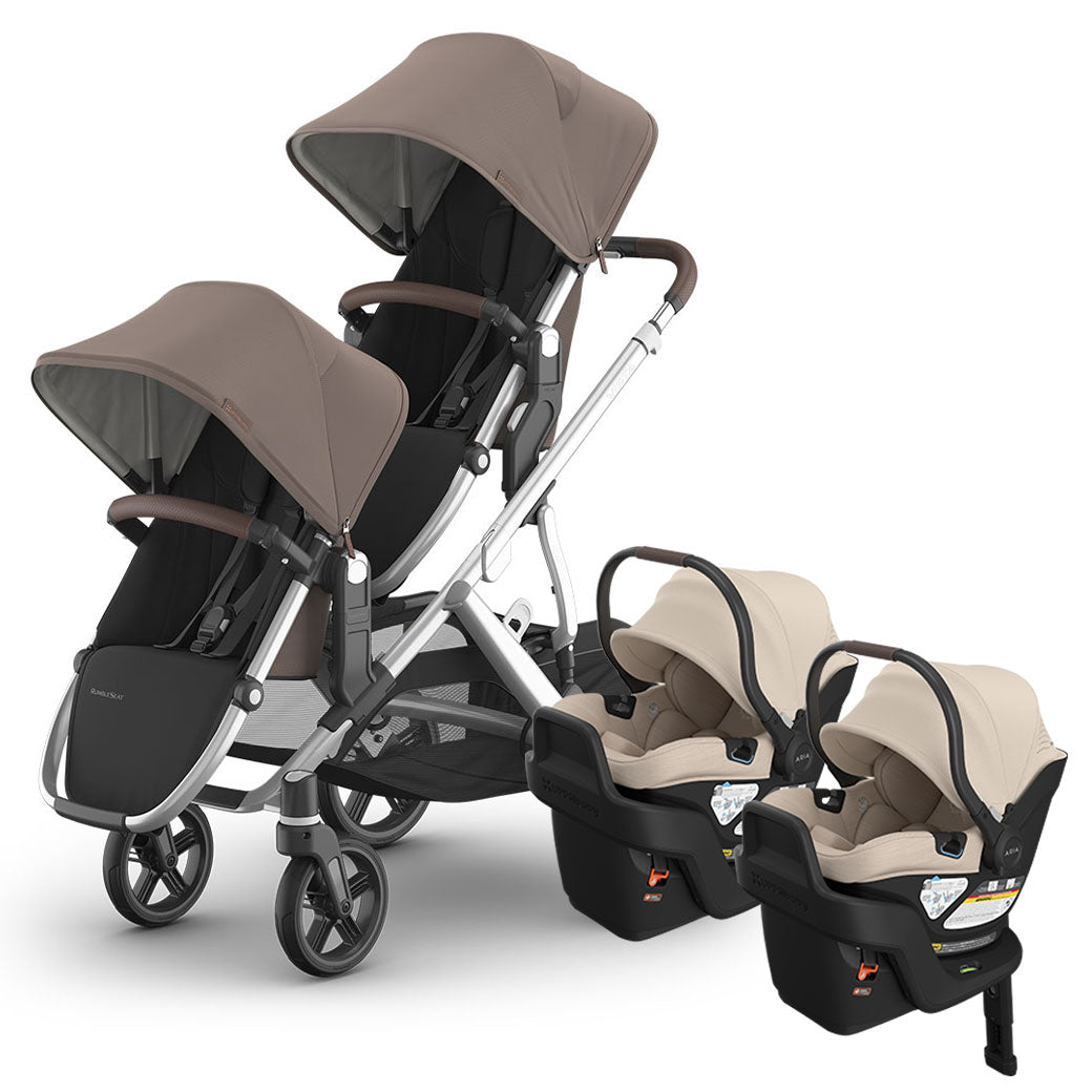 Vista V3 Twin Stroller + Aria V2 Travel System