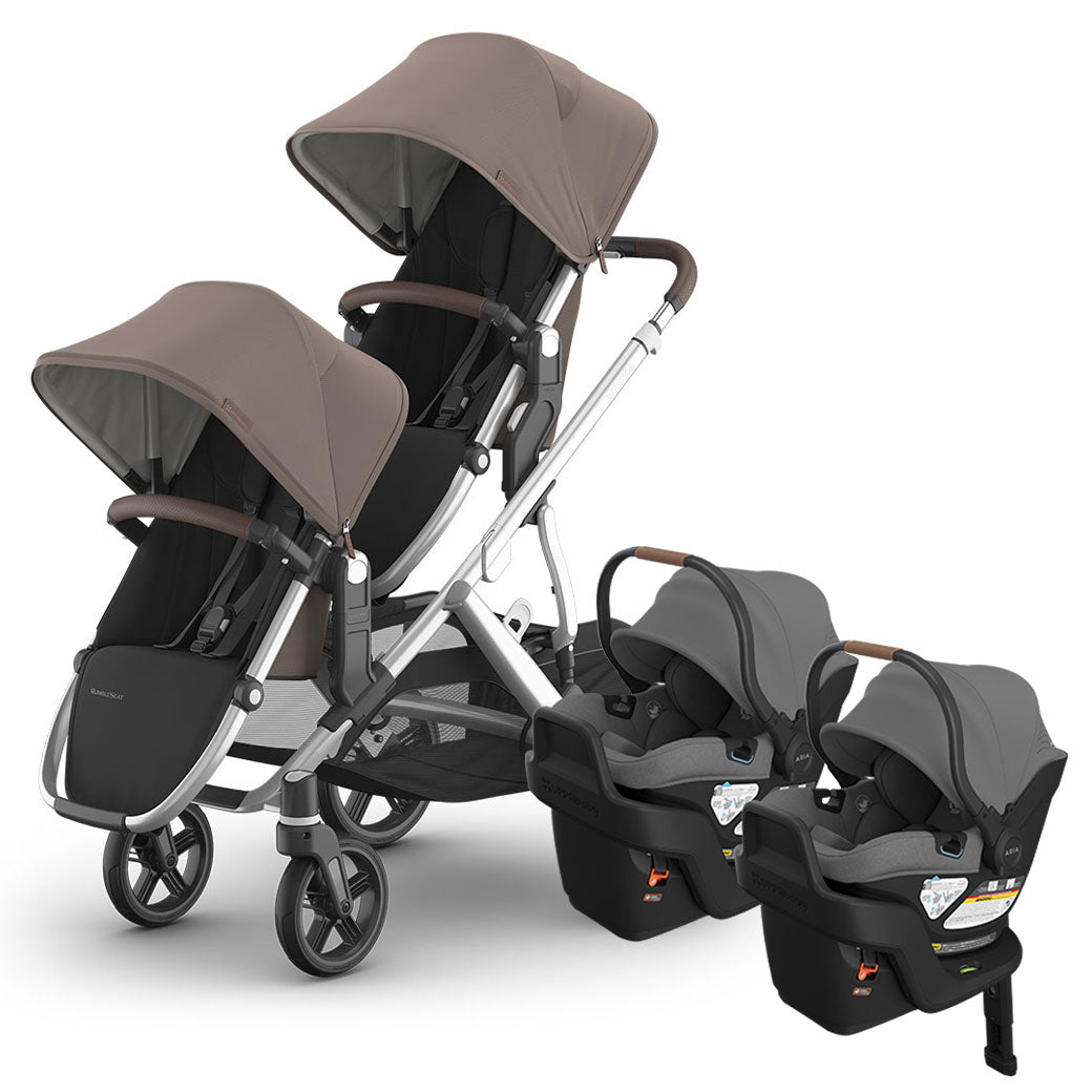 Vista V3 Twin Stroller + Aria V2 Travel System