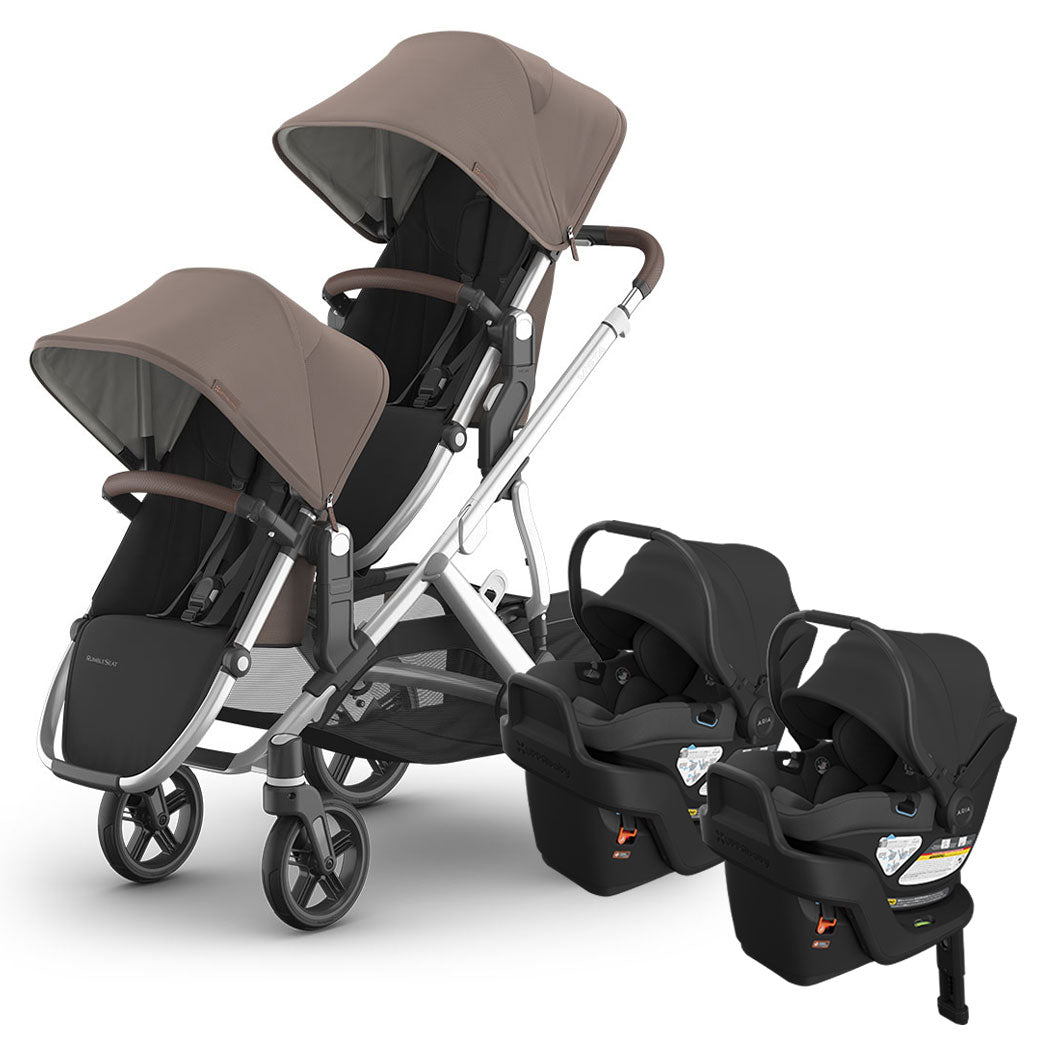 Vista V3 Twin Stroller + Aria V2 Travel System