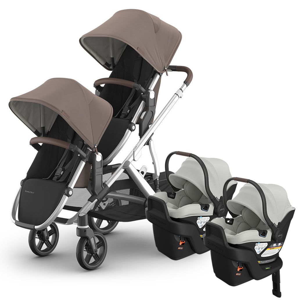 Vista V3 Twin Stroller + Aria V2 Travel System