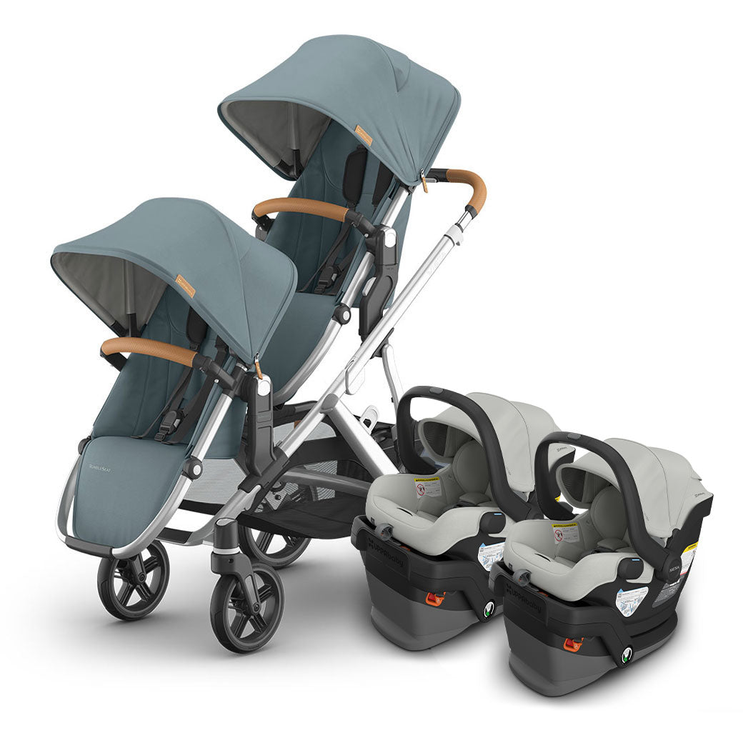 Vista V3 Twin Stroller + MESA Series Travel System
