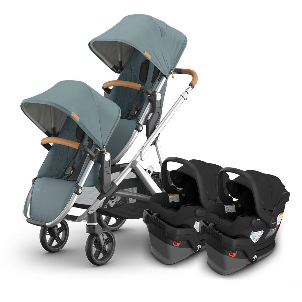 Vista V3 Twin Stroller + MESA Series Travel System