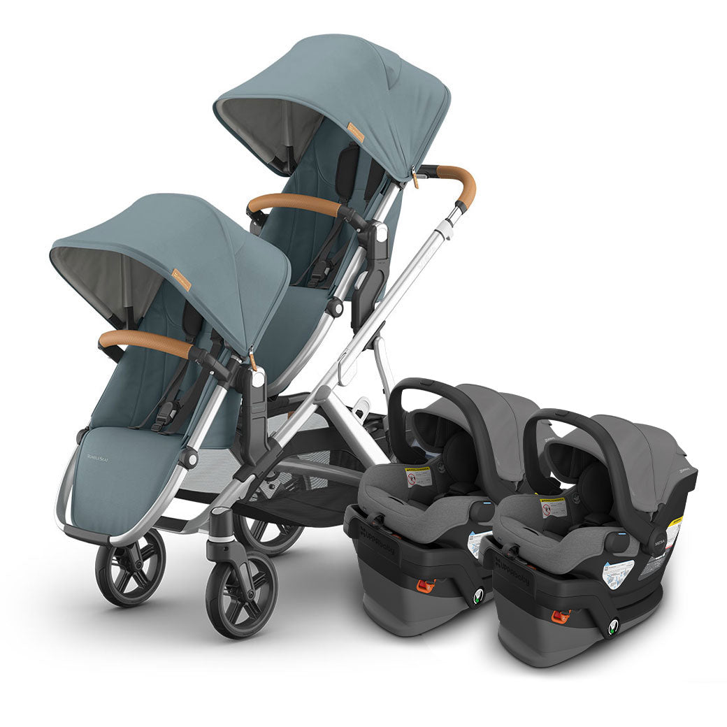 Vista V3 Twin Stroller + MESA Series Travel System