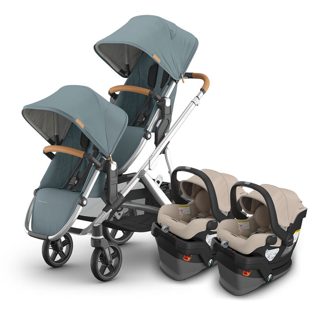 Vista V3 Twin Stroller + MESA Series Travel System