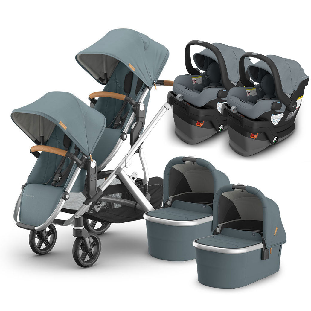 Vista V3 Twin Stroller + MESA Series Travel System