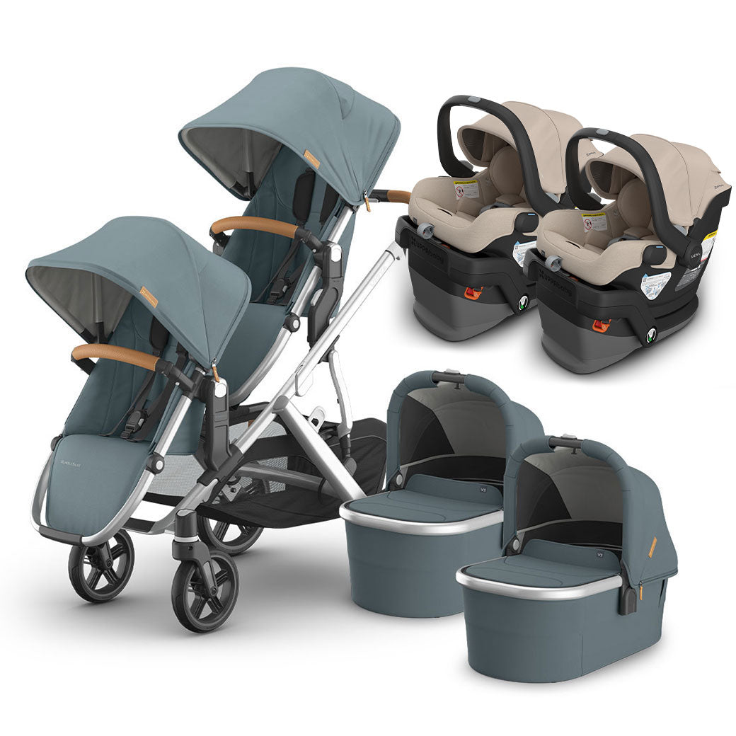 Vista V3 Twin Stroller + MESA Series Travel System