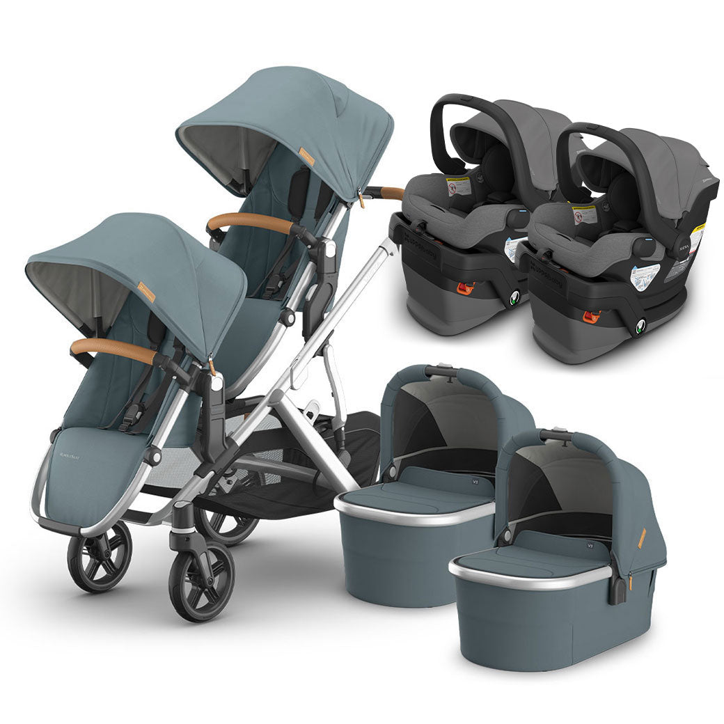 Vista V3 Twin Stroller + MESA Series Travel System