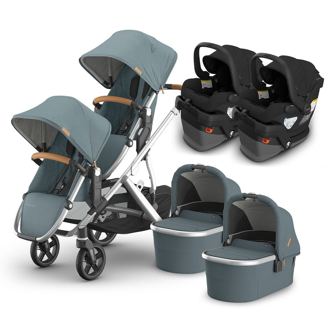 Vista V3 Twin Stroller + MESA Series Travel System