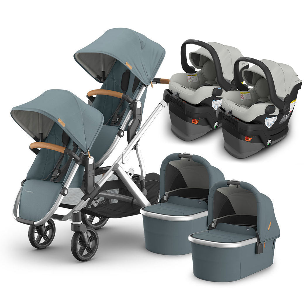 Vista V3 Twin Stroller + MESA Series Travel System