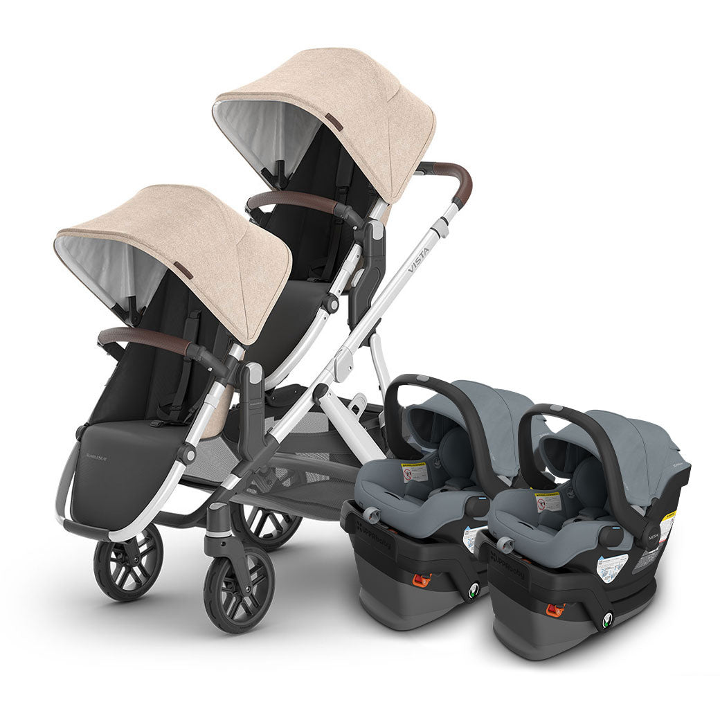 Vista V3 Twin Stroller + MESA Series Travel System