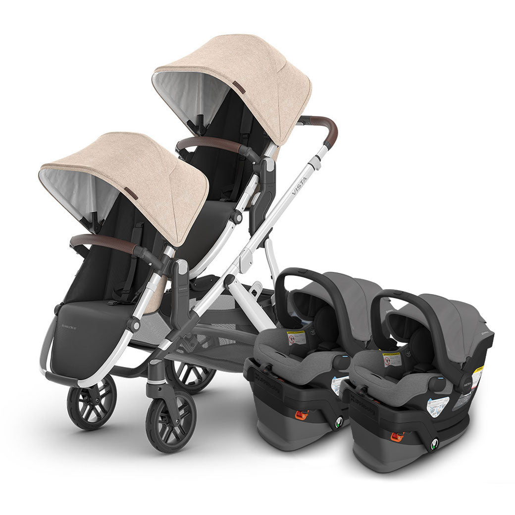 Vista V3 Twin Stroller + MESA Series Travel System
