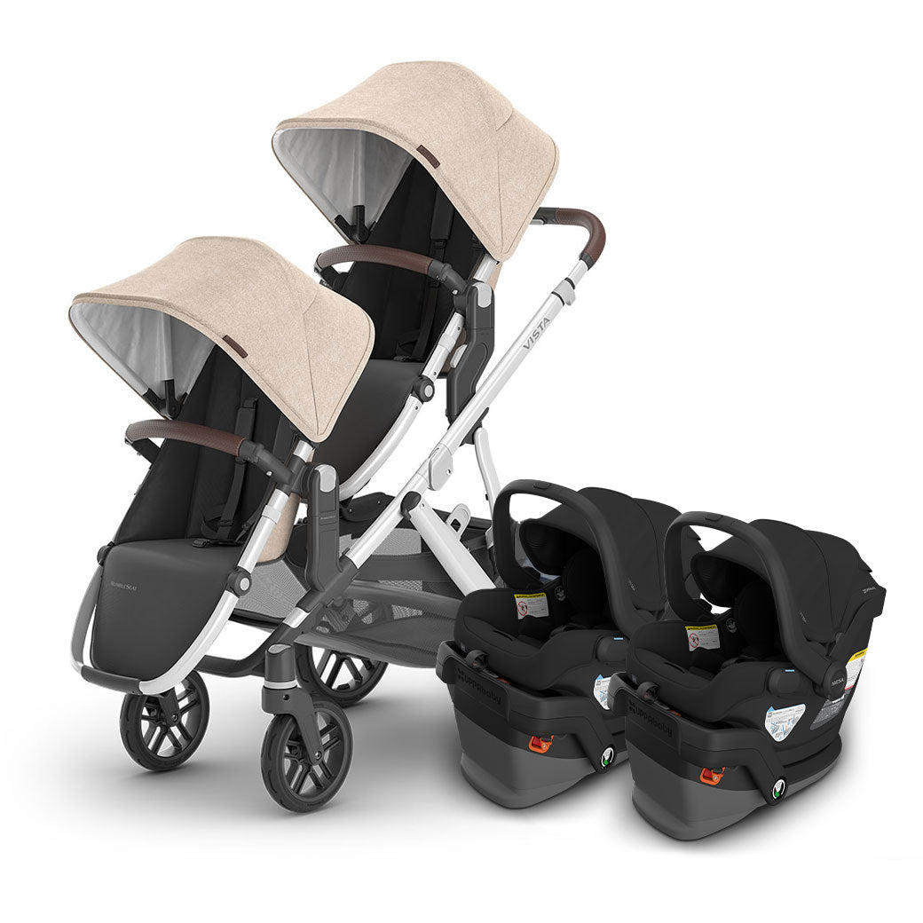Vista V3 Twin Stroller + MESA Series Travel System