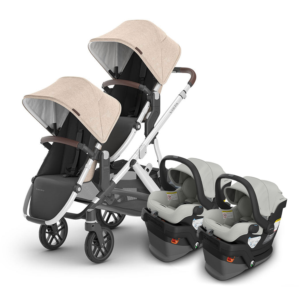 Vista V3 Twin Stroller + MESA Series Travel System