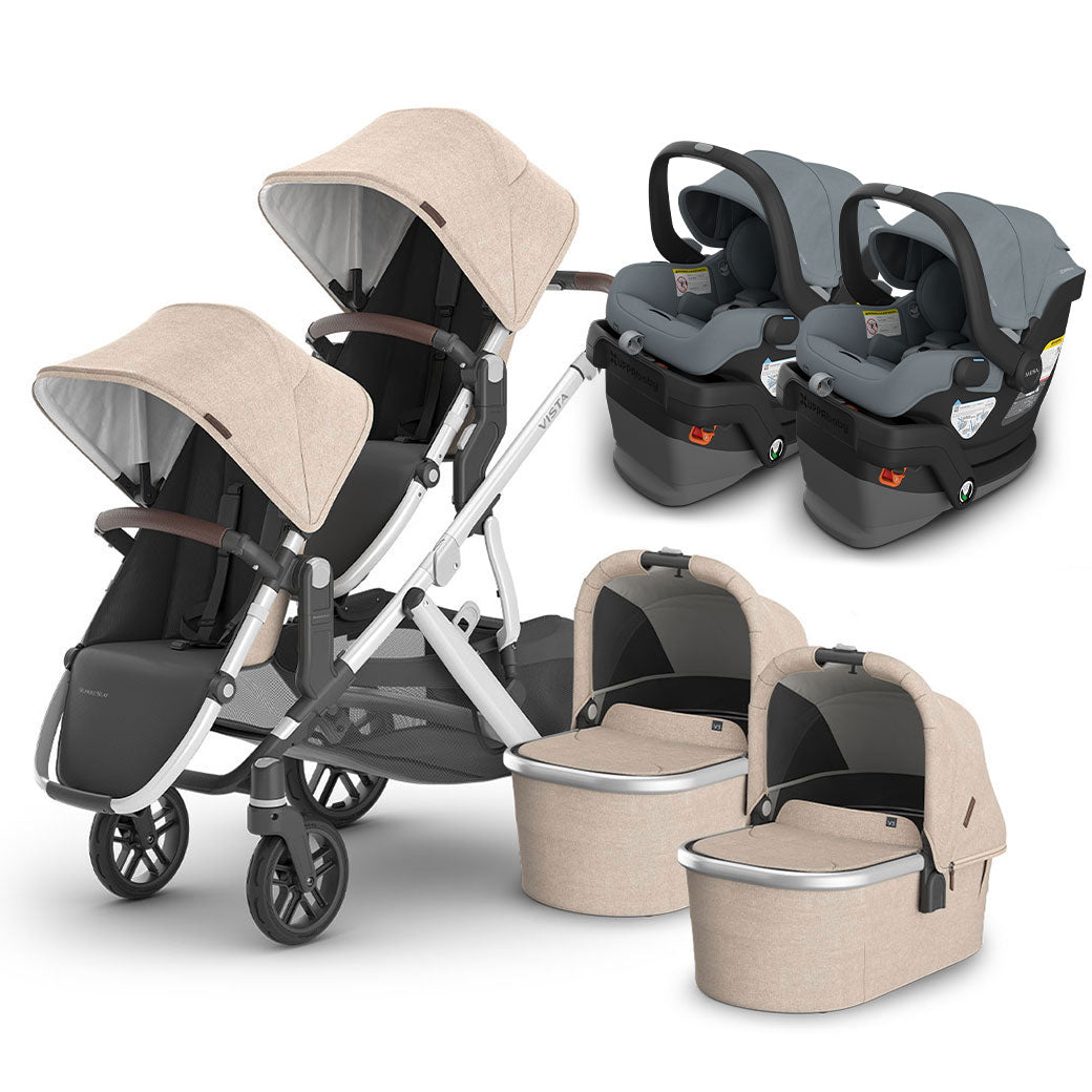 Vista V3 Twin Stroller + MESA Series Travel System