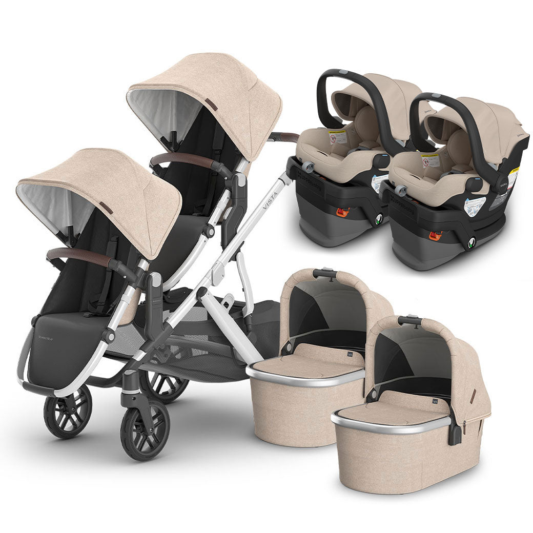 Vista V3 Twin Stroller + MESA Series Travel System