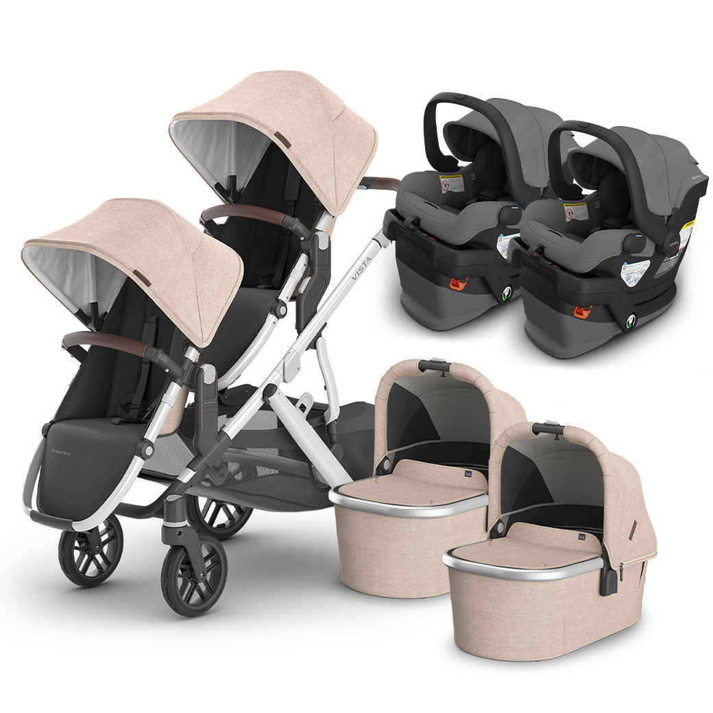 Vista V3 Twin Stroller + MESA Series Travel System