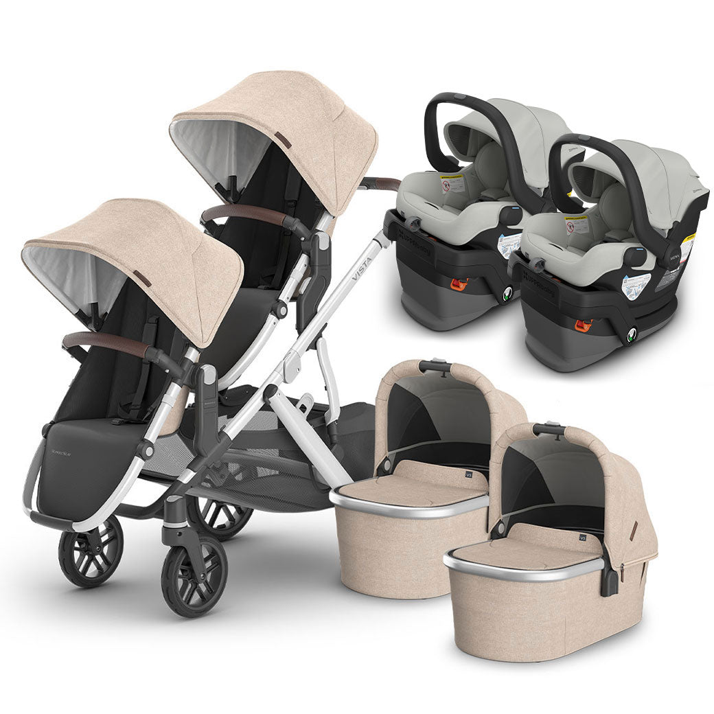 Vista V3 Twin Stroller + MESA Series Travel System
