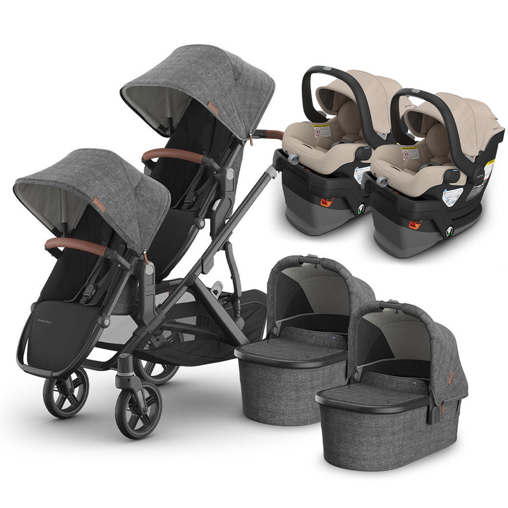 UPPAbaby Vista V3 Twin Stroller + MESA Series Travel System