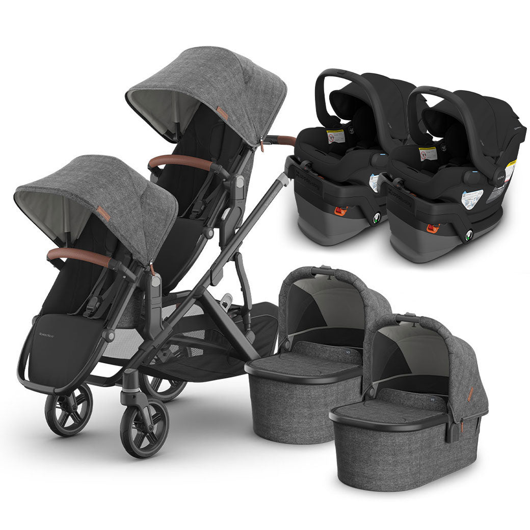 Vista V3 Twin Stroller + MESA Series Travel System