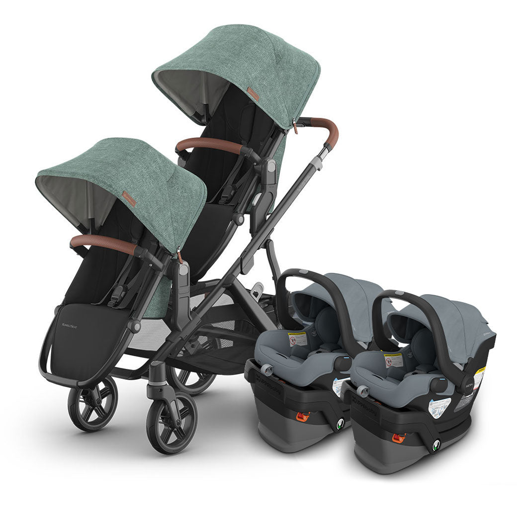 Vista V3 Twin Stroller + MESA Series Travel System