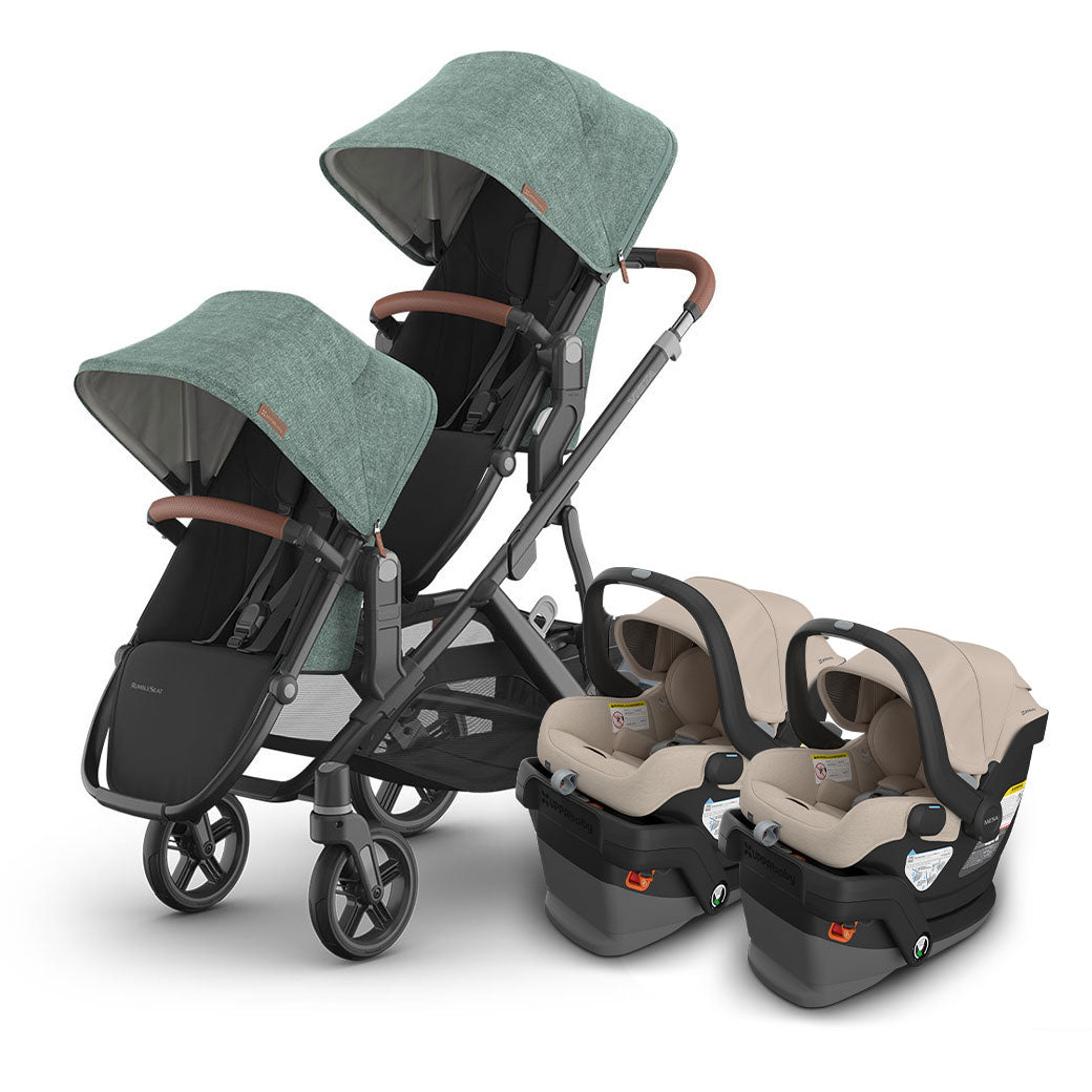 Vista V3 Twin Stroller + MESA Series Travel System