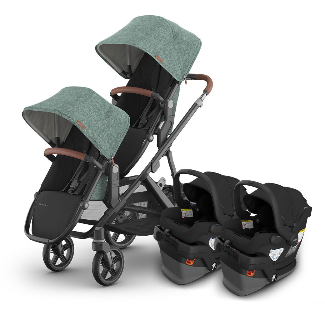 Vista V3 Twin Stroller + MESA Series Travel System