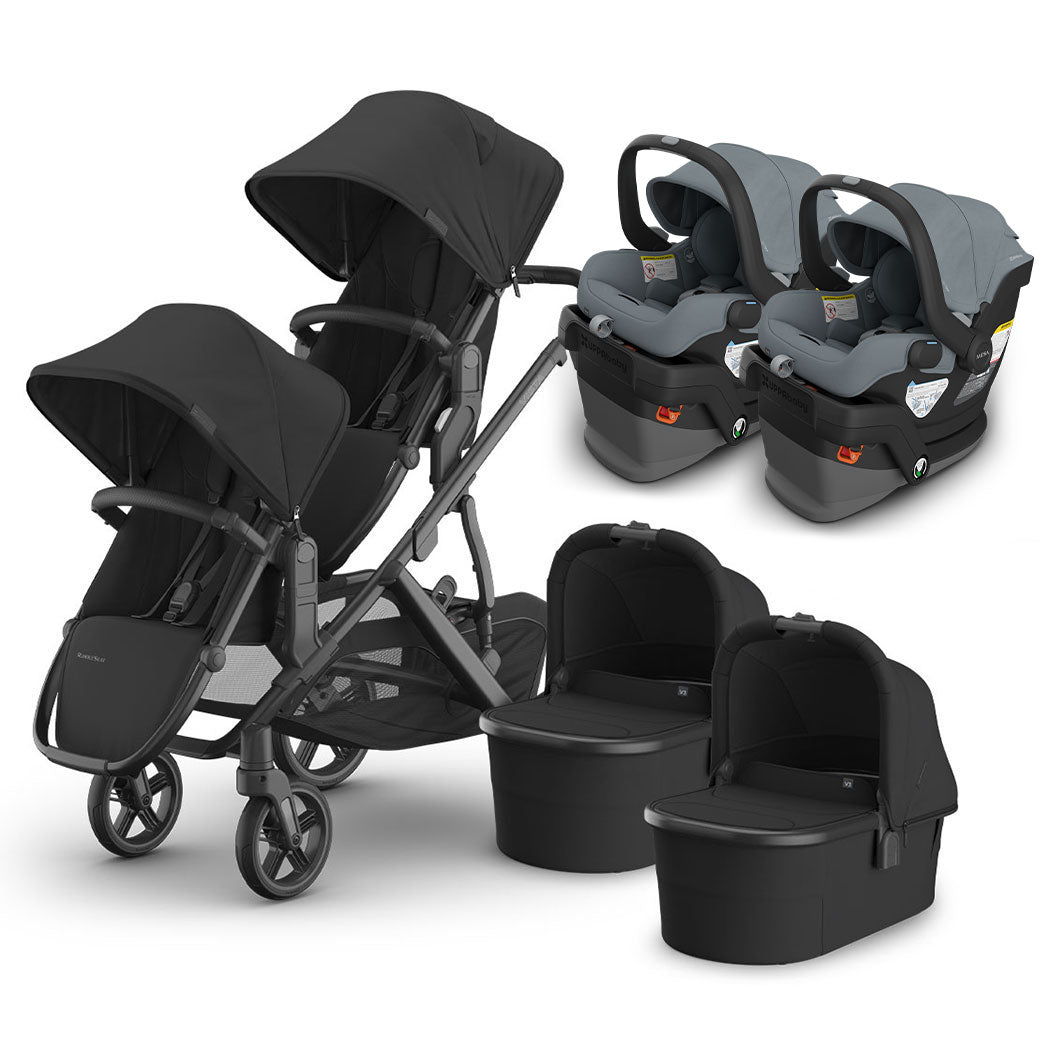 Vista V3 Twin Stroller + MESA Series Travel System