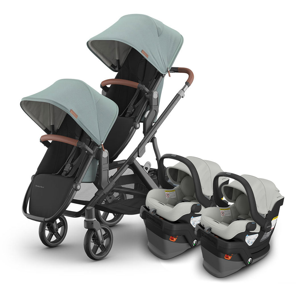 Vista V3 Twin Stroller + MESA Series Travel System