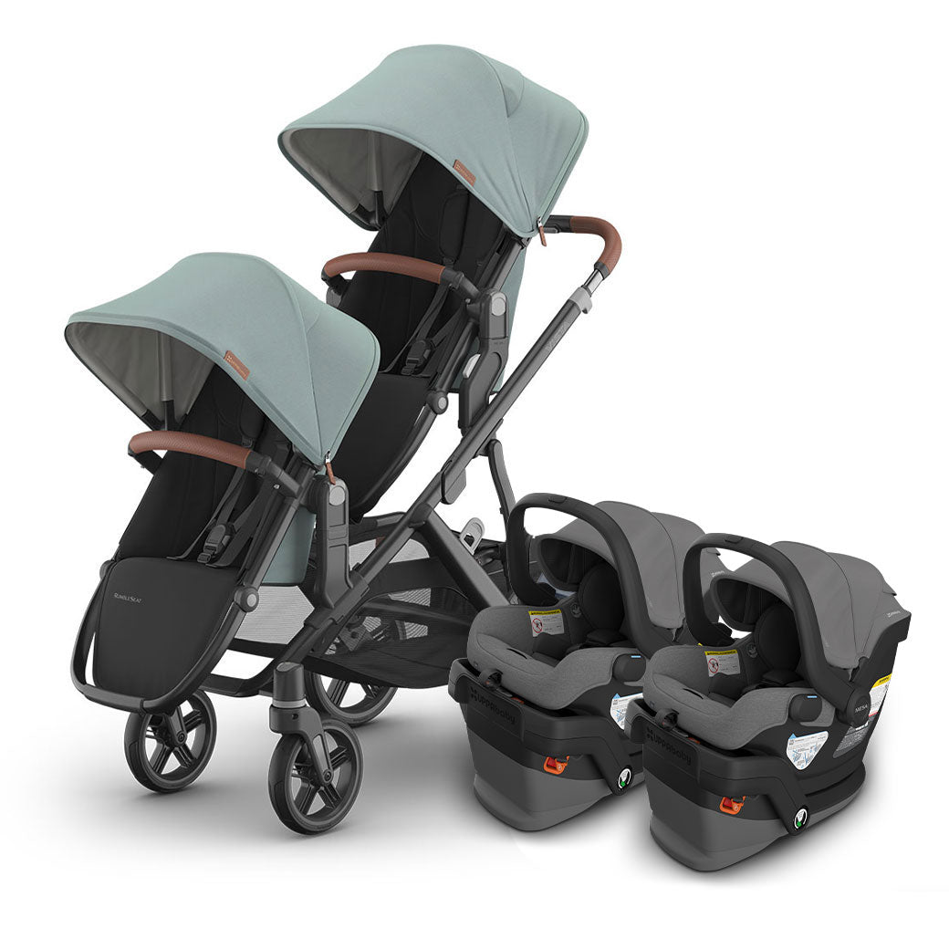 Vista V3 Twin Stroller + MESA Series Travel System