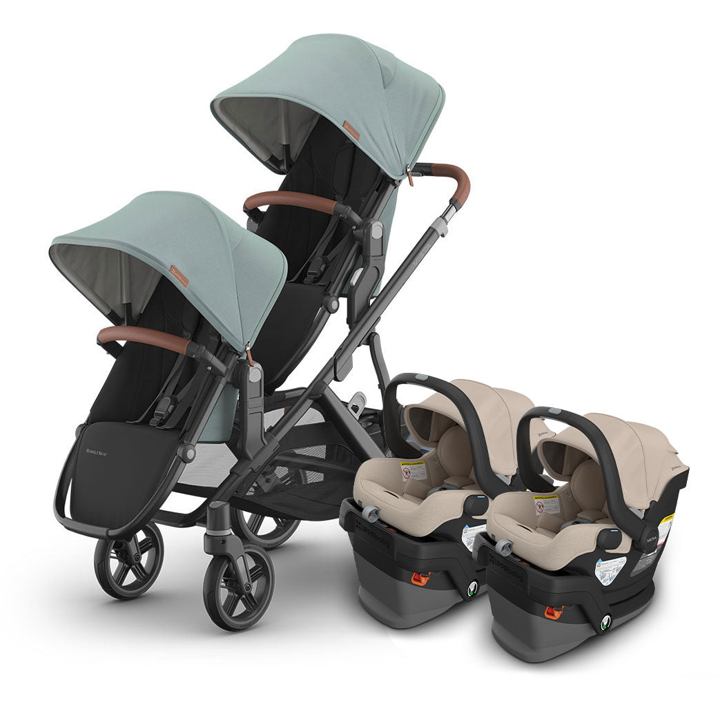 Vista V3 Twin Stroller + MESA Series Travel System