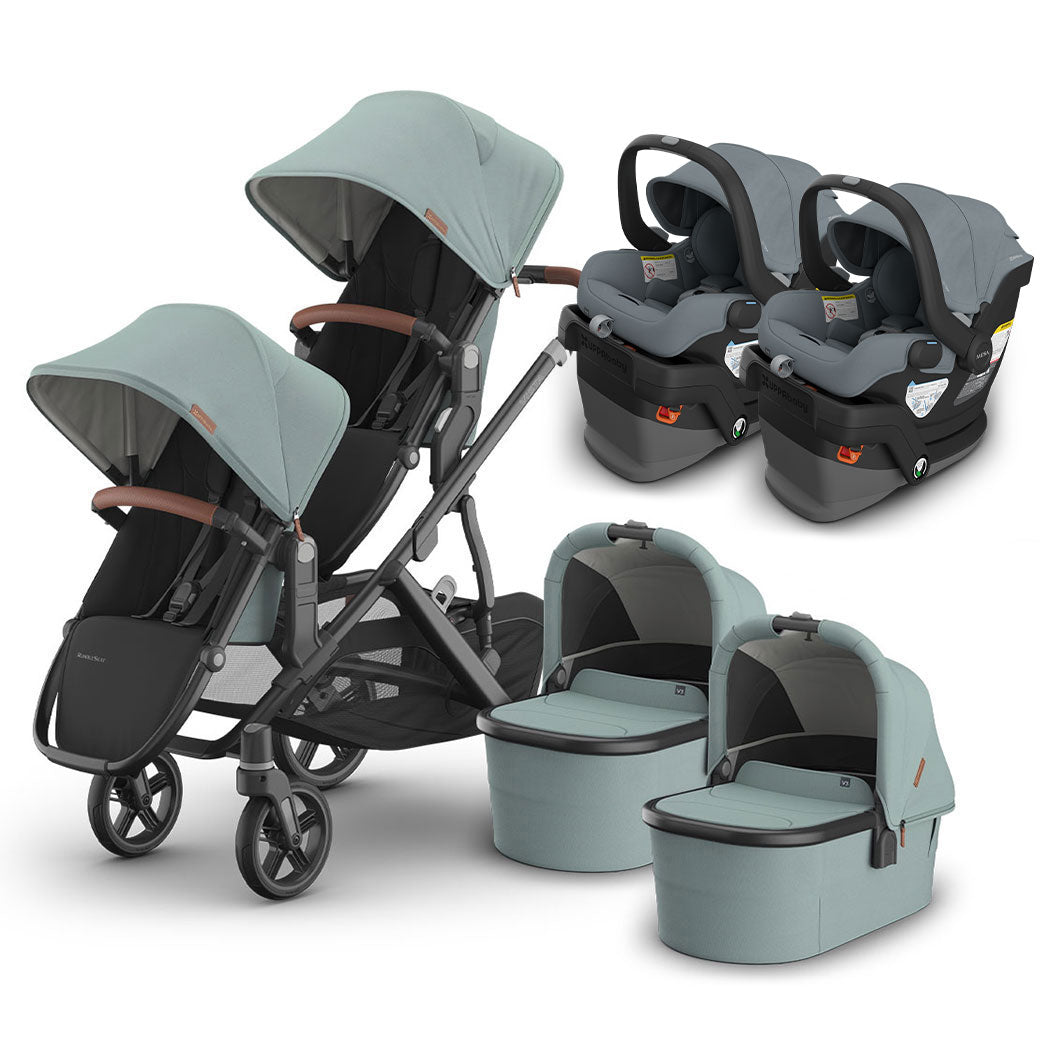 Vista V3 Twin Stroller + MESA Series Travel System
