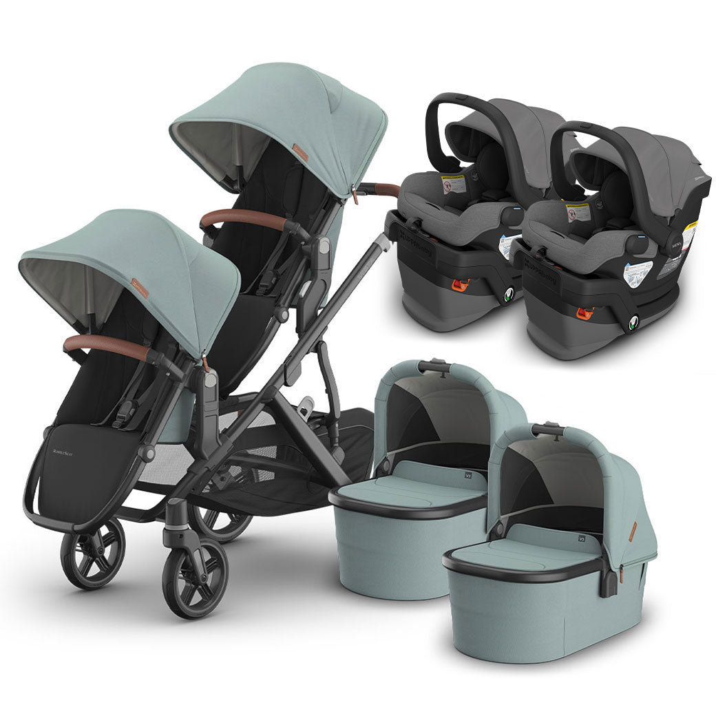 Vista V3 Twin Stroller + MESA Series Travel System