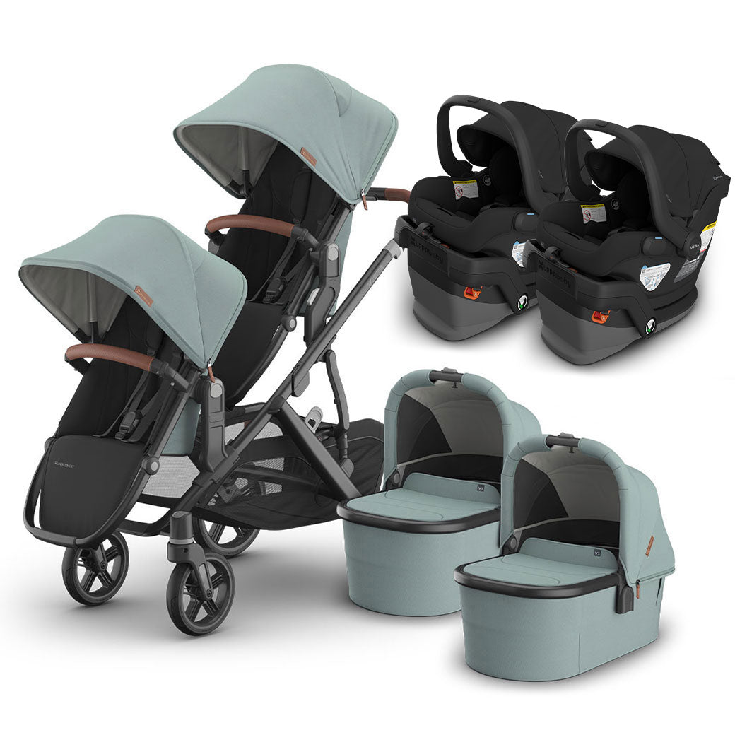 Vista V3 Twin Stroller + MESA Series Travel System