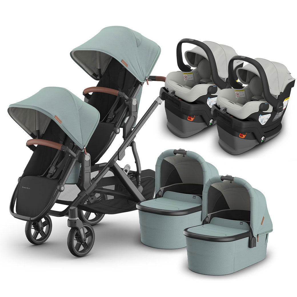 Vista V3 Twin Stroller + MESA Series Travel System