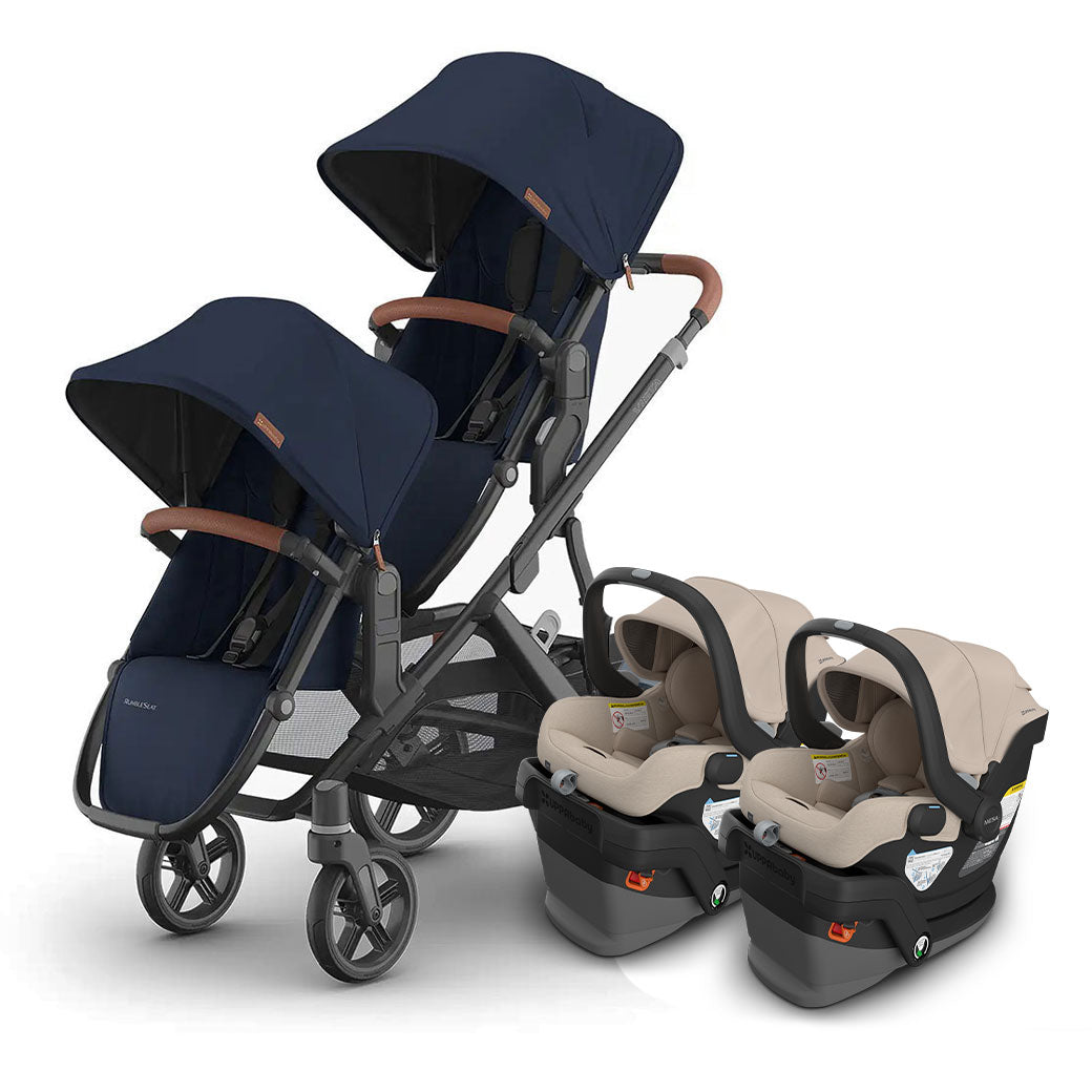 Vista V3 Twin Stroller + MESA Series Travel System