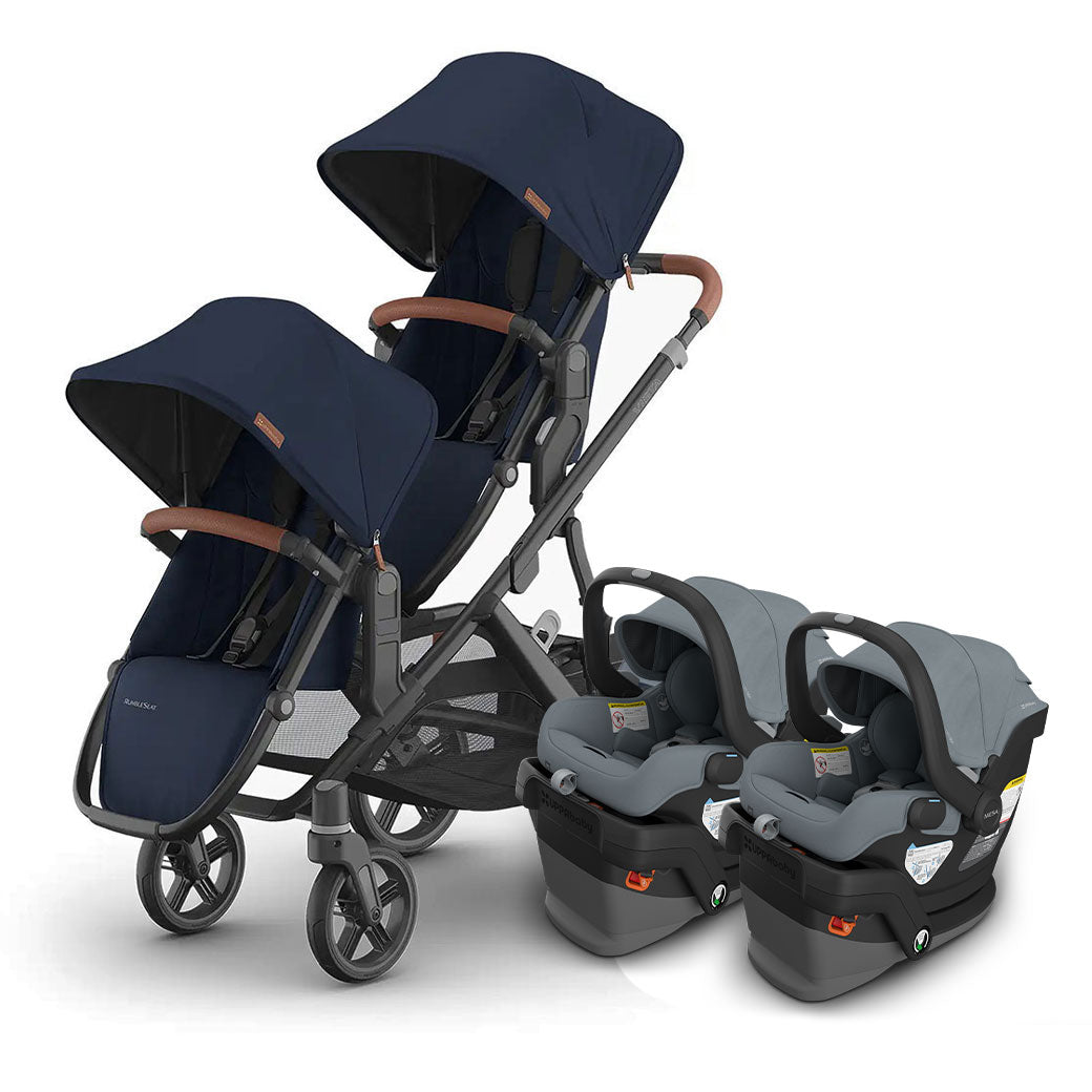 Vista V3 Twin Stroller + MESA Series Travel System