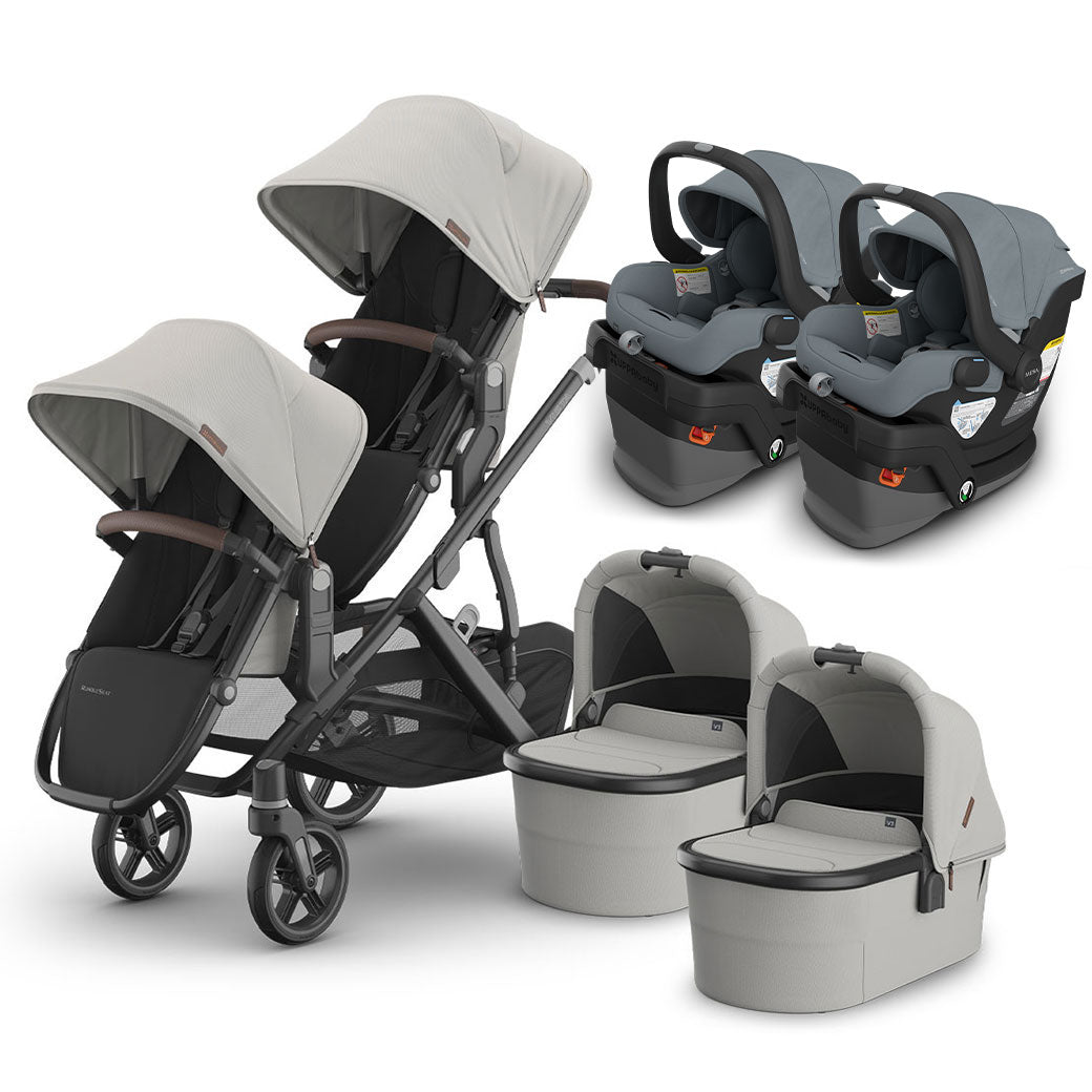 Vista V3 Twin Stroller + MESA Series Travel System