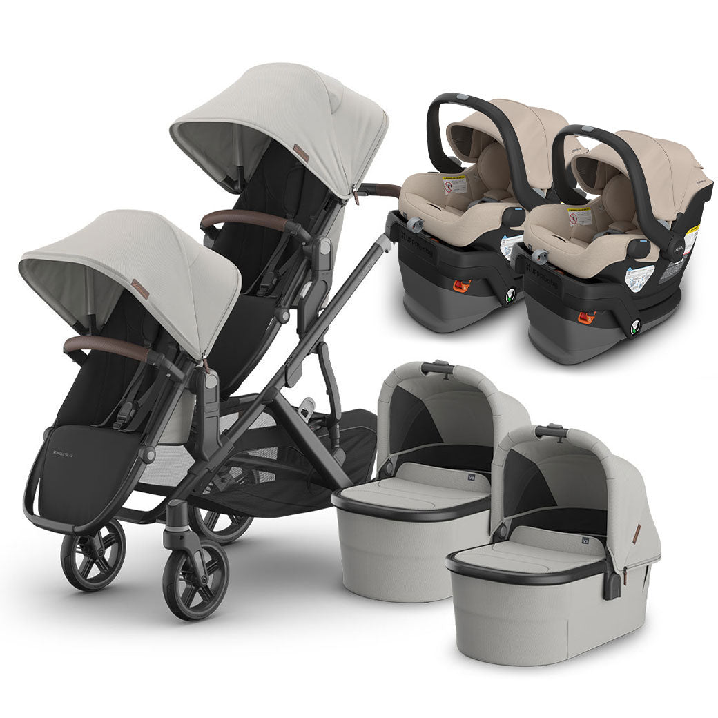 Vista V3 Twin Stroller + MESA Series Travel System