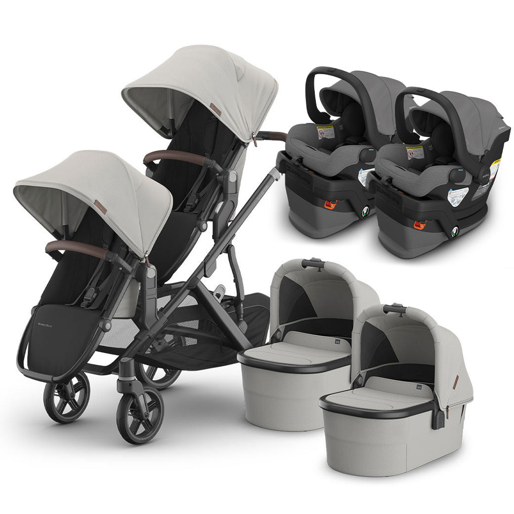 Vista V3 Twin Stroller + MESA Series Travel System