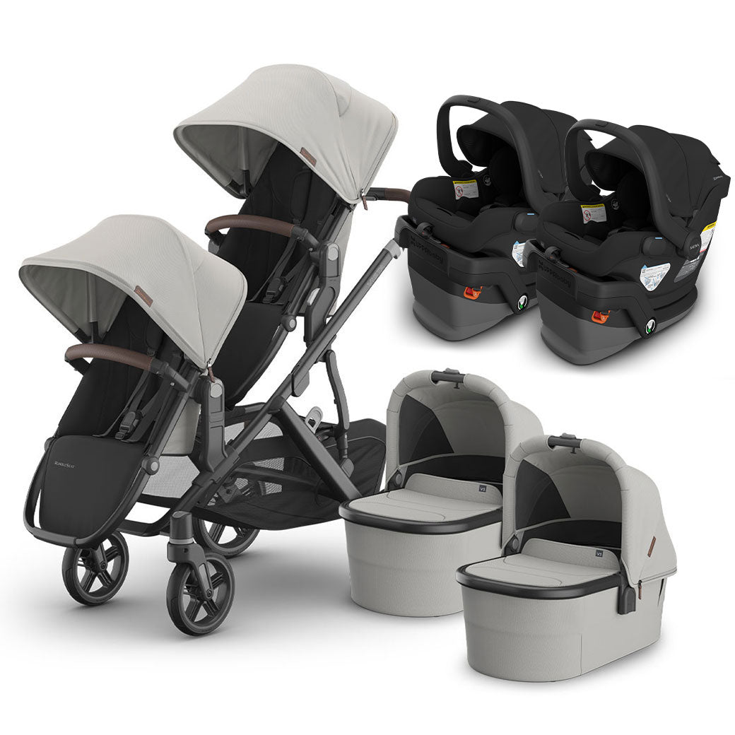 Vista V3 Twin Stroller + MESA Series Travel System