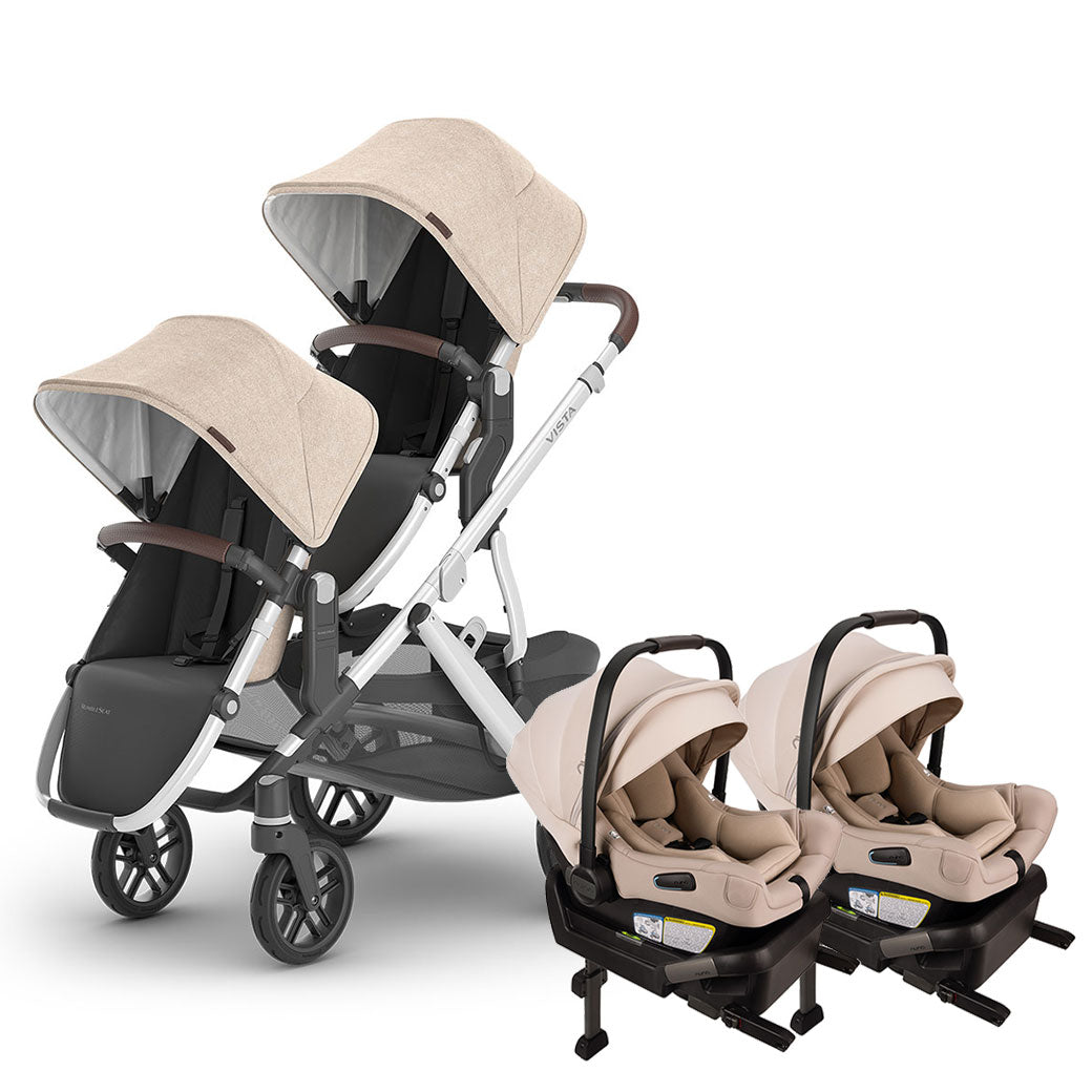 Vista V3 Twin Stroller + Nuna PIPA Series Travel System