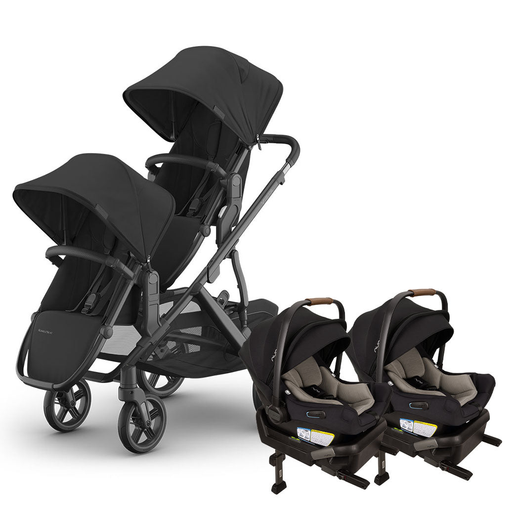 Vista V3 Twin Stroller + Nuna PIPA Series Travel System