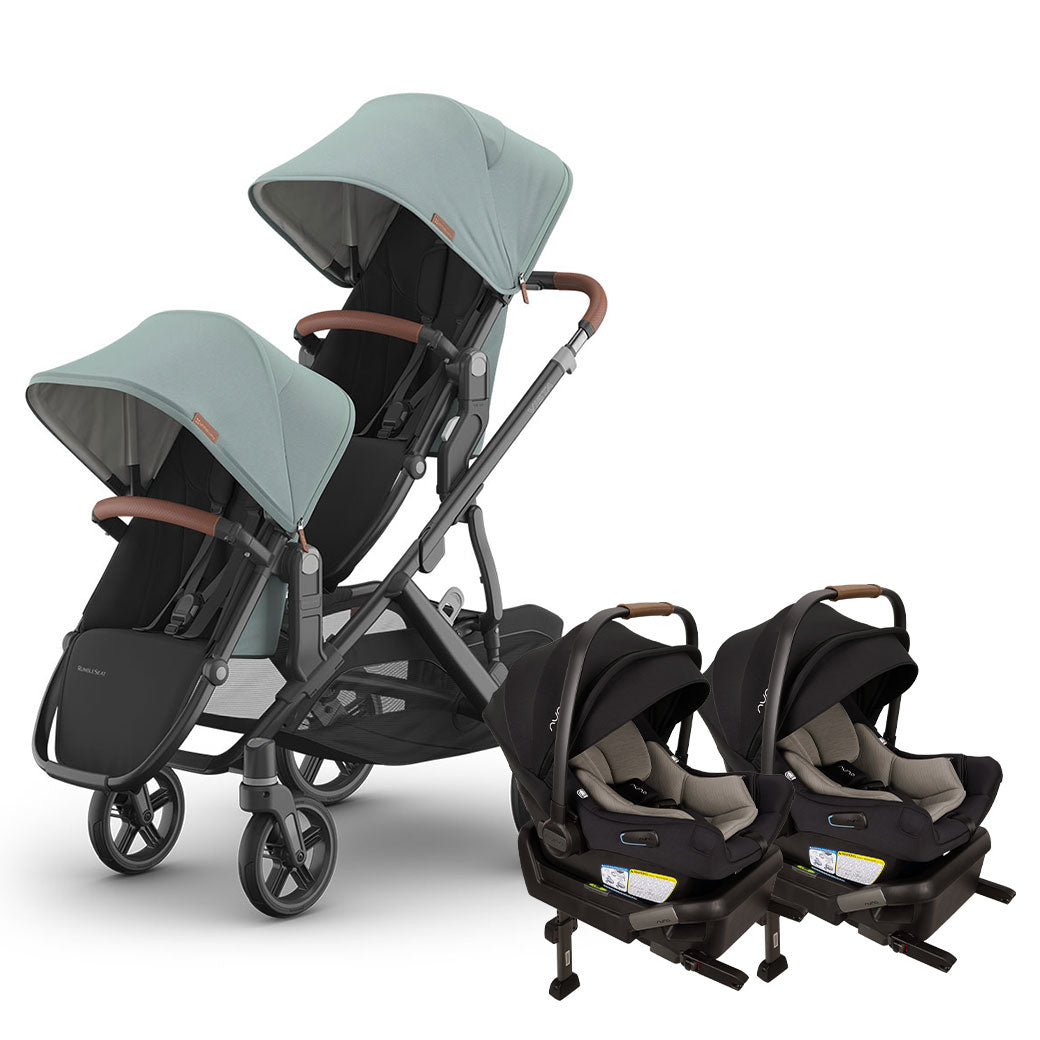 Vista V3 Twin Stroller + Nuna PIPA Series Travel System