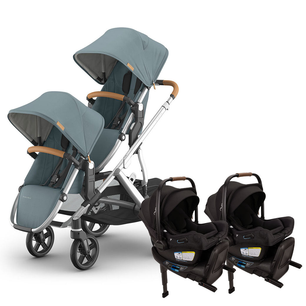 Vista V3 Twin Stroller + Nuna PIPA Series Travel System