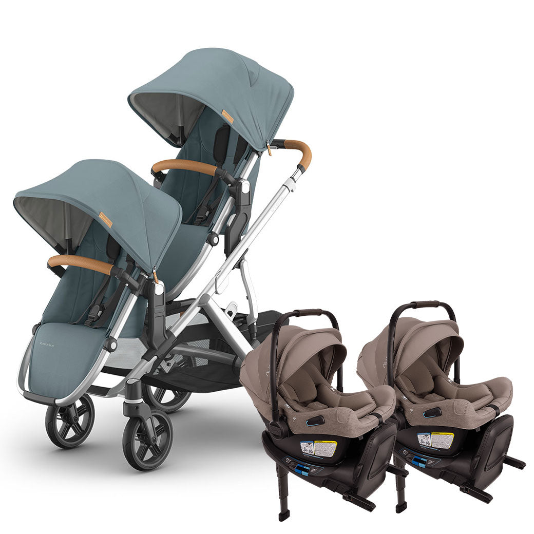 Vista V3 Twin Stroller + Nuna PIPA Series Travel System