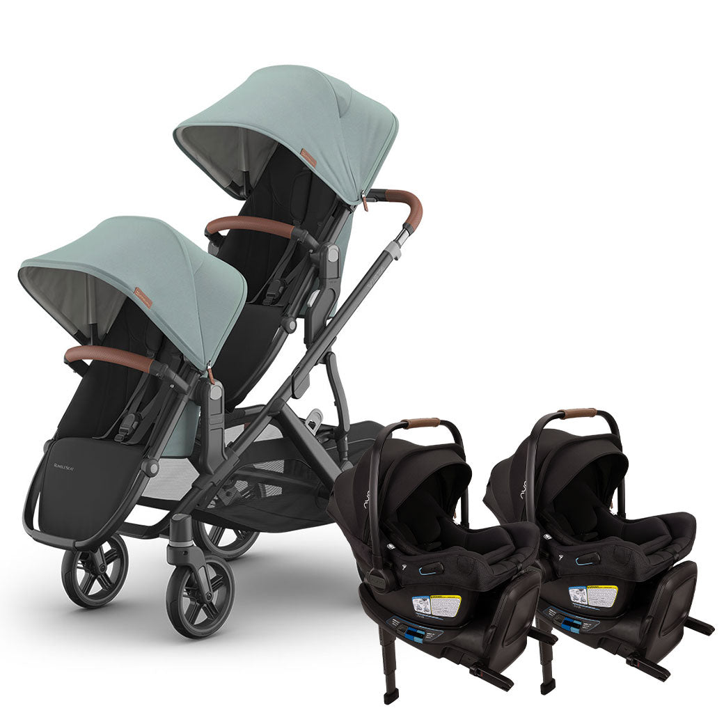 Vista V3 Twin Stroller + Nuna PIPA Series Travel System