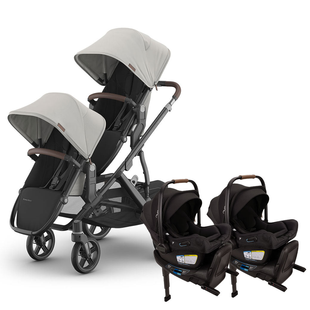 Vista V3 Twin Stroller + Nuna PIPA Series Travel System