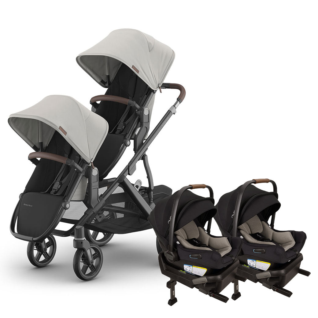 Vista V3 Twin Stroller + Nuna PIPA Series Travel System