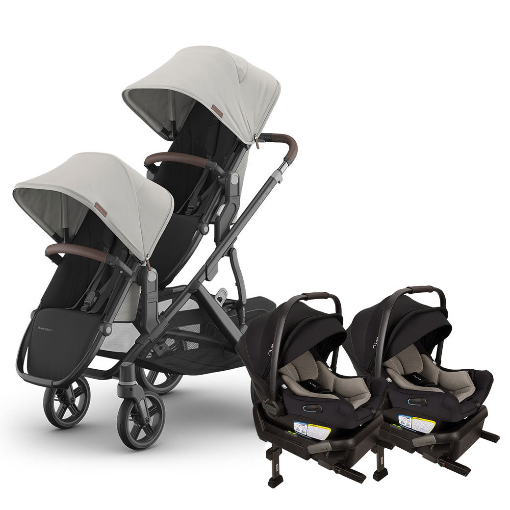Vista V3 Twin Stroller + Nuna PIPA Series Travel System