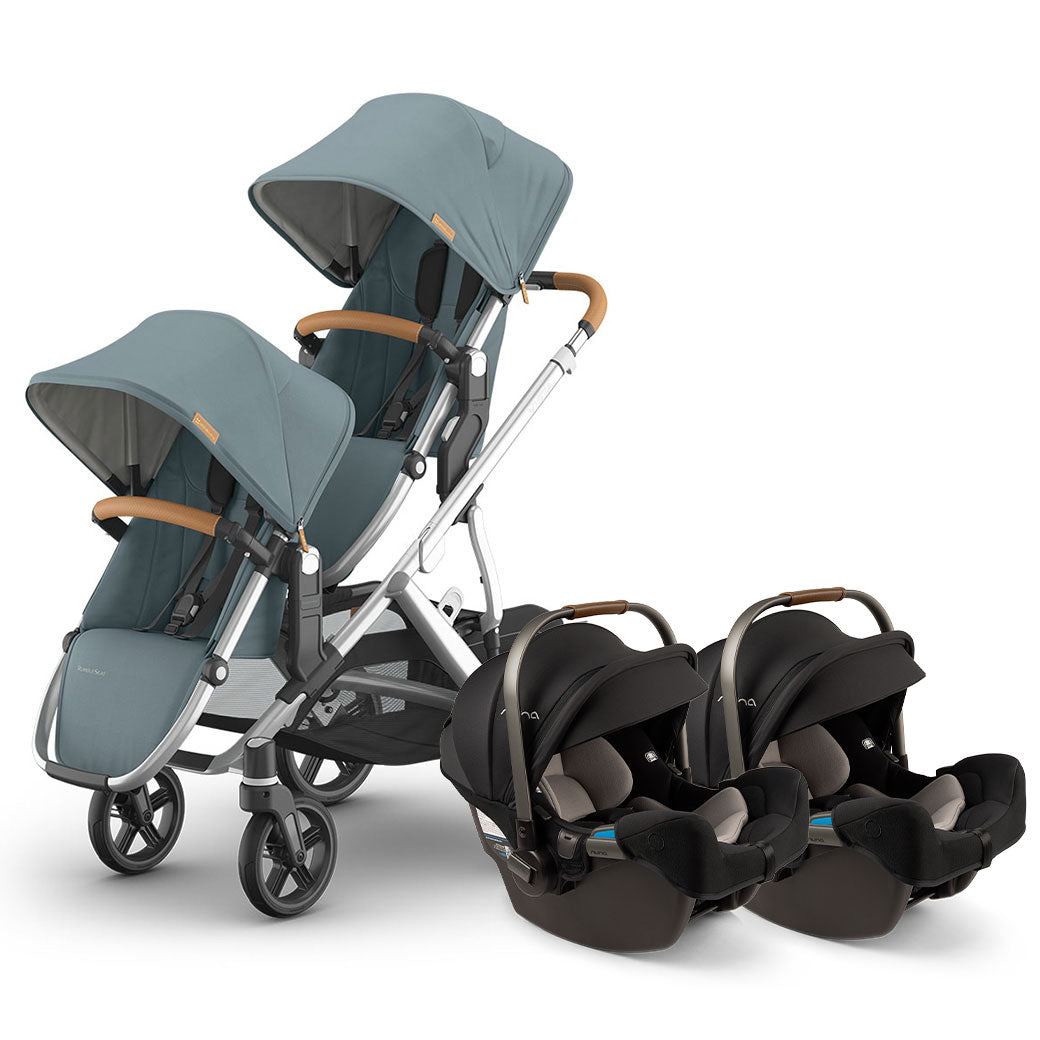 Vista V3 Twin Stroller + Nuna PIPA Series Travel System